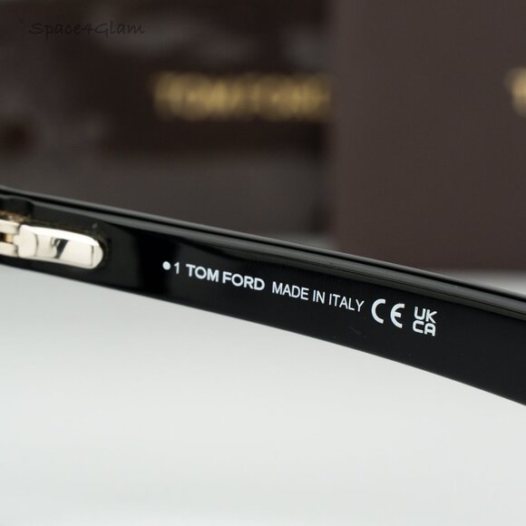 Tom Ford Women Eyeglasses Black Blue Light Block Round FT5807-B/O 001 BRAND NEW main image 4